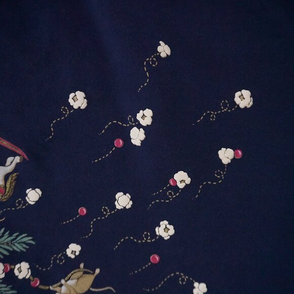 Vintage Morning Sun Navy Mouse Popcorn Christmas Sweatshirt Holiday 2XL - Picture 6 of 8